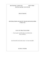 Đối thoại trong giải quyết tranh chấp hành chính ở việt nam  