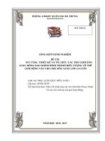 SKKN Một số biện pháp thiết kế, tổ chức các trò chơi về thế giới động vật cho trẻ 56 tuổi