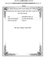 Xây dựng chương trình truyền thông cho trường đại học Ngoại Thương trên nền tảng sứ mệnh, tầm nhìn và giá trị cốt lõi của Nhà trường