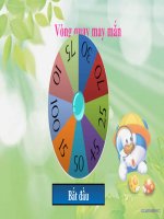 Trò chơi trên powerpoint : vòng quay may mắn