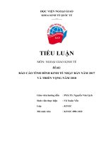 Báo cáo tình hình kinh tế nhật bản năm 2017 và triển vọng năm 2018 