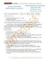 TOÁN 9 HKII đề THI THỬ vào 10 QUẬN HOÀN KIẾM 2015 2016