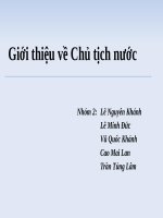 Pháp luật đại cương   chủ tịch nước 