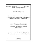 Công nhận sự thỏa thuận của đương sự trong tố tụng dân sự việt nam  