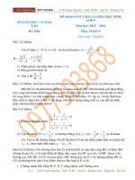TOÁN 9 HKII đề THI THỬ vào 10 hà nội 2015 2016 đề 2