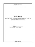 SÁNG KIẾN KINH NGHIỆM MÔN ĐỊA LÝ 9 2019