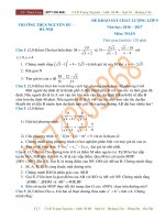 TOÁN 9 HKII đề THI THỬ vào 10 THCS NGUYỄN DU 2016 2017