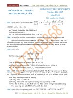 TOÁN 9 HKII đề THI THỬ vào 10 THCS NGỌC lâm 2016 2017