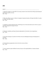 Operations management stevenson 11th edition test bank ch1 