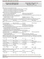 HOT 2 Đề thi thử Vật lý THPT Quốc gia 2018 Sở Bình Dương và Sở Nghệ An (có lời giải chi tiết)