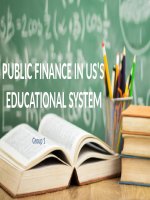 Tiểu luận tài chính công ngân sách giáo dục mỹ 