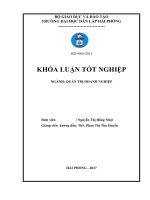 Một số biện pháp nhằm cải thiện tình tình hình tài chính của công ty TNHH Thương mại Điện tử Hàng Hải Việt Nam (Khóa luận tốt nghiệp)