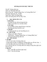 4 GIÁO ÁN CHỦ ĐỀ TRƯỜNG MẦM NON