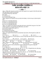 Trắc nghiệm hóa học 10   chương II