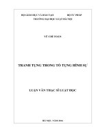 Tranh tụng trong tố tụng hình sự  