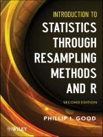 Introduction to statistics through resampling methods and r by phillip i  good 