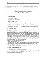 Sáng kiến kinh nghiệm: Giải bài toán hình học không gian bằng phương pháp tọa độ