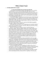 Tiểu luận tài chính công military budget of japan 