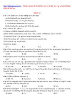 Đề thi thử đại học môn hóa có giải chi tiết 2018