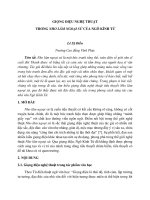 GIỌNG điệu NGHỆ THUẬT TRONG NHO lâm NGOẠI sử của NGÔ KÍNH tử (tt) 