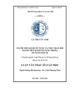 Người tiến hành tố tụng và việc thay đổi người tiến hành tố tụng trong tố tụng dân sự  