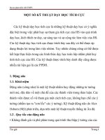 Một số kỹ thuật dạy học tích cực (Dự án phát triển GD THPT)