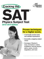 Cracking the SAT physics subject test, 2013 2014 edition    review, princeton 