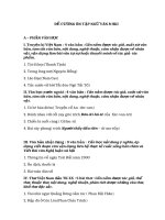 ĐỀ CƯƠNG ôn tập NGỮ văn 8 HKI   sao