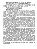 BDTX mo dun 5 THCS MÔ ĐUN THCS 5: MÔI TRƯỜNG HỌC TẬP CỦA HỌC SINH THCS