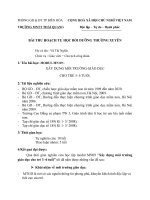 BÀI THU HOẠCH TỰ HỌC BỒI DƯỠNG THƯỜNG XUYÊN  Tên bài học: MODUL MN 09 : XÂY DỰNG MÔI TRƯỜNG GIÁO DỤC CHO TRẺ 3 6 TUỔI.