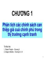 Kinh tế vi mô 2 chuong 1   phan tich CS can thiep gia cua chinh phu 