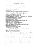 Entertainment Topic Vocabulary Ielts