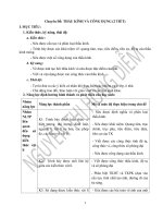 CHUYÊN ĐỀ THẤU KÍNH MỎNG (soạn theo mẫu giáo án mới) CÓ DẠY THỬ