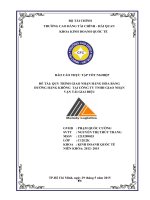 QUY TRÌNH GIAO NHẬN HÀNG HÓA BẰNG ĐƯỜNG HÀNG KHÔNG  TẠI CÔNG TY TNHH GIAO NHẬN VẬN TẢI GIAI ĐIỆU