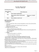 Dạy học theo chủ đề Toán 10 Tên chủ đề Thống kê (Mẫu mới)