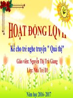 giáo án điện tử LQVH truyện quả thị