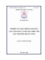 Nghiên cứu đặc điểm lâm sàng, cận lâm sàng và kết quả điều trị dậy thì sớm trung ương