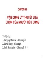 Kinh tế vi mô 2 chuong 2   van dung LT lua chon cua nguoi tieu dung 