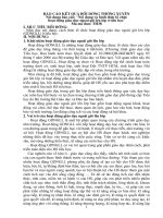 BÁO CÁO KẾT QUẢ BỒI DƯỠNG THƯỜNG XUYÊN Nội dung báo cáo: “Nội dung và hình thức tổ chức hoạt động giáo dục ngoài giờ lên lớp ở tiểu học” Mã mô đun: TH38