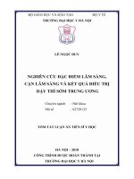 Nghiên cứu đặc điểm lâm sàng, cận lâm sàng và kết quả điều trị dậy thì sớm trung ương (tt)