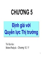 Kinh tế vi mô 2 chuong 5   dinh gia voi quyen luc thi truong 