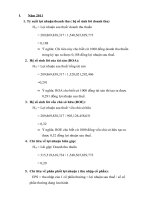 phân tích tài chính doanh nghiệp công ty cổ phần bia sài gòn bình tây