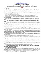 (MÃ MÔ ĐUN TH 35) GIÁO VIÊN CHỦ NHIỆM TRONG CÁC HOẠT ĐỘNG Ở TRƯỜNG TIỂU HỌC