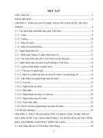 Giải pháp bảo tồn và khai thác nghệ thuật múa rối nước truyền thống tại làng Nhân Mục, xã Nhân Mục, huyện Vĩnh Bảo, Hải Phòng cho phát triển du lịch (Khóa luận tốt nghiệp)