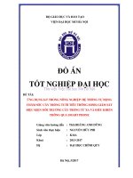 Ứng dụng iot trong nông nghiệp hệ thống tự động chăm sóc cây trồng tưới tiêu thông minh, giám sát điều kiện môi trường cây trồng từ xa và điều khiển thông qua smart phone 