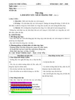 Giáo án Thủ công lớp 2 Tuan 26