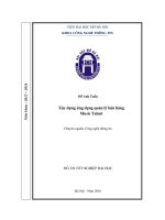 Xây dựng ứng dụng quản lý bán hàng music talent 