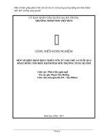 MỘT SỐ BIỆN PHÁP PHÁT TRIỂN VỐN TỪ CHO TRẺ 56 TUỔI QUA HOẠT ĐỘNG TÌM HIỂU KHÁM PHÁ MÔI TRƯỜNG XUNG QUANH