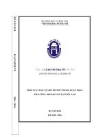 Pháp luật bảo vệ môi trường trong hoạt động khai thác khoáng sản tại việt nam 