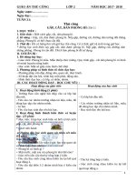 Giáo án Thủ công lớp 2 Tuan 21